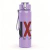 1PC INXS Black Text Logo 750ml sports water bottle leakproof straw lid outdoor office home