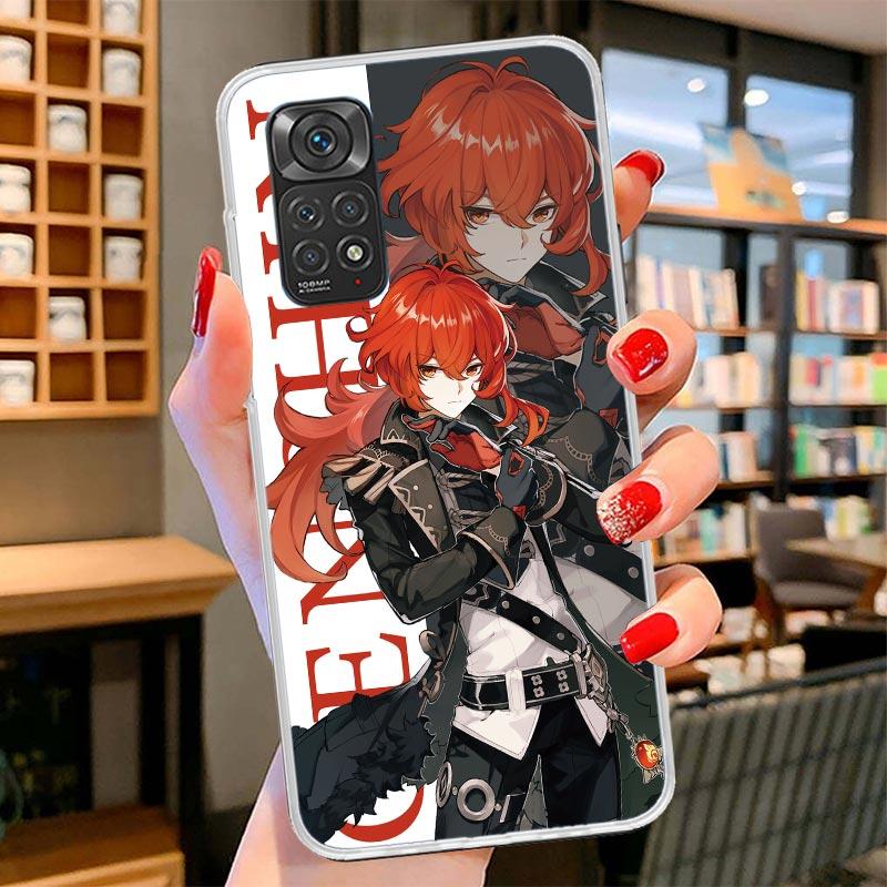Genshin Impact Anime Cover Phone Case For Xiaomi Redmi Note 15 14 13 12 11 10 Pro Plus 14S 12S 11S 11T 11E 10S Soft Fundas Shell