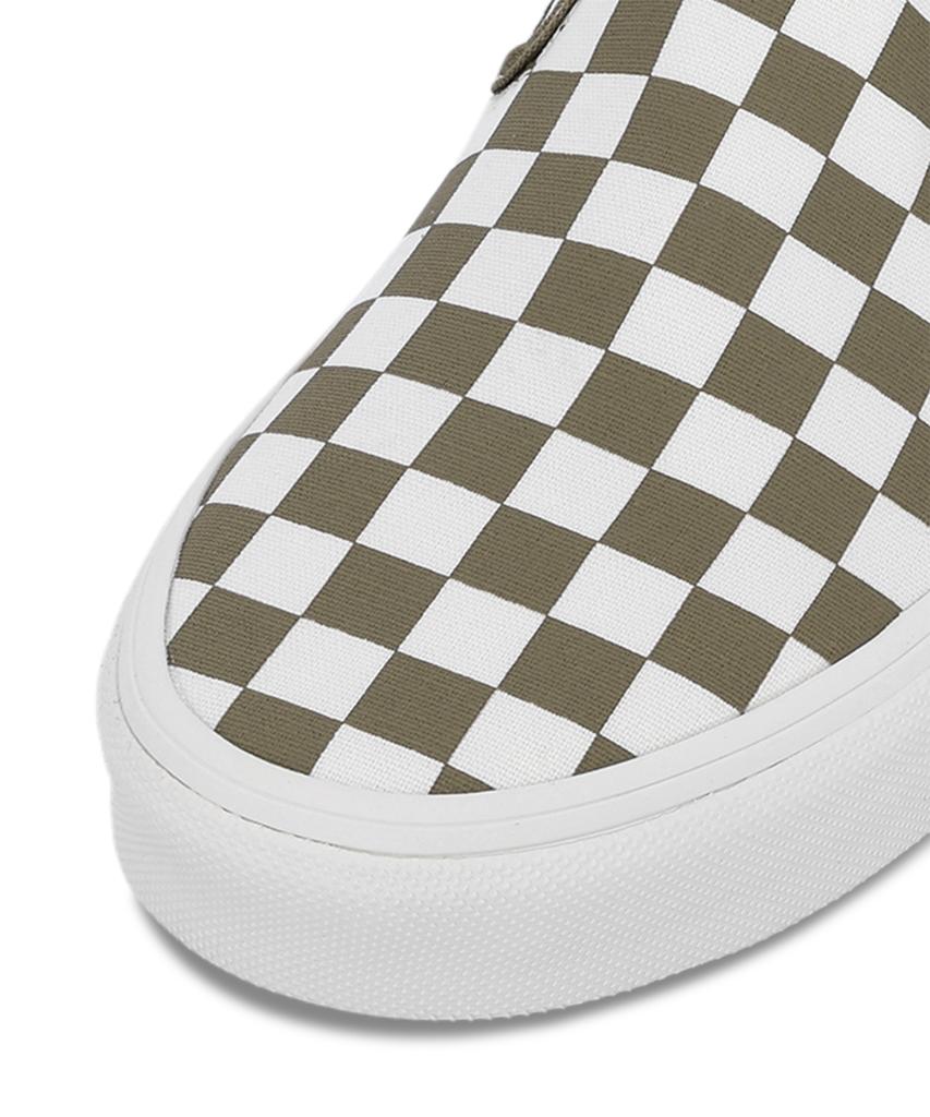 Классические слипоны Vans - (Теория цвета) Шахматный оливково-коричневый / Vn000Z7Aovb1