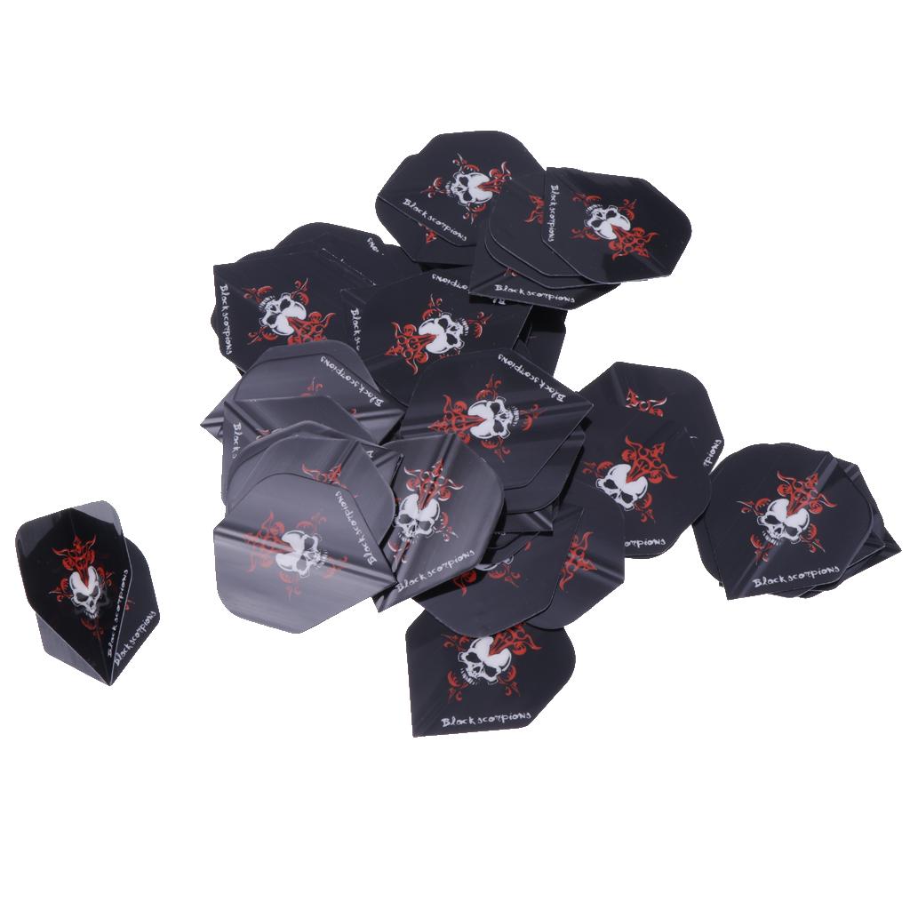 50Pc/Set Assortment Dart Flights Fletches Standard Shape Extra Strong Yellow