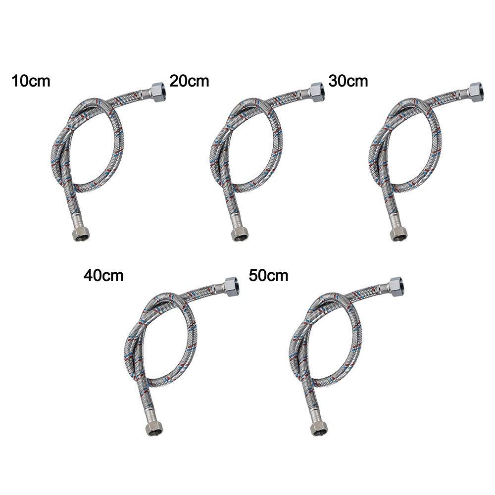 304 Stainless Steel High Pressure Water Supply Tube Dual Head Tube Faucet Connector