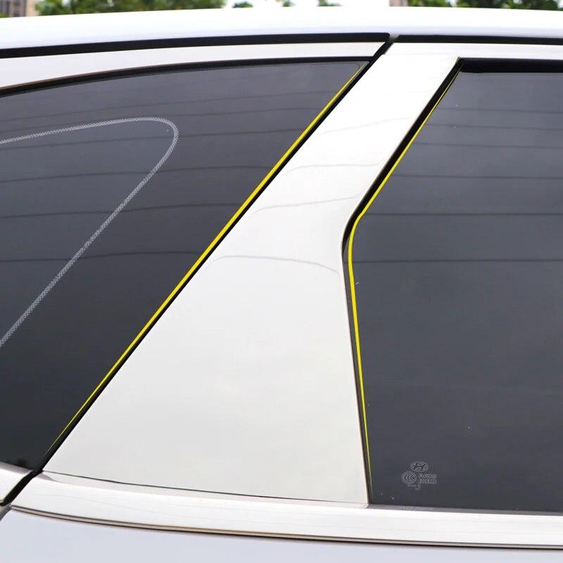 For Hyundai Tucson NX4 2022 2023 Hybrid N Line Car Window Pillar Posts Cover Column Trim Strip Sticker Exterior Accessories