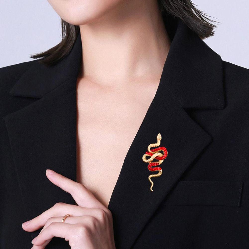 Минималистская брошь в виде змеи со знаком зодиака, сверкающая брошь в виде змеи, ювелирные изделия, подарки