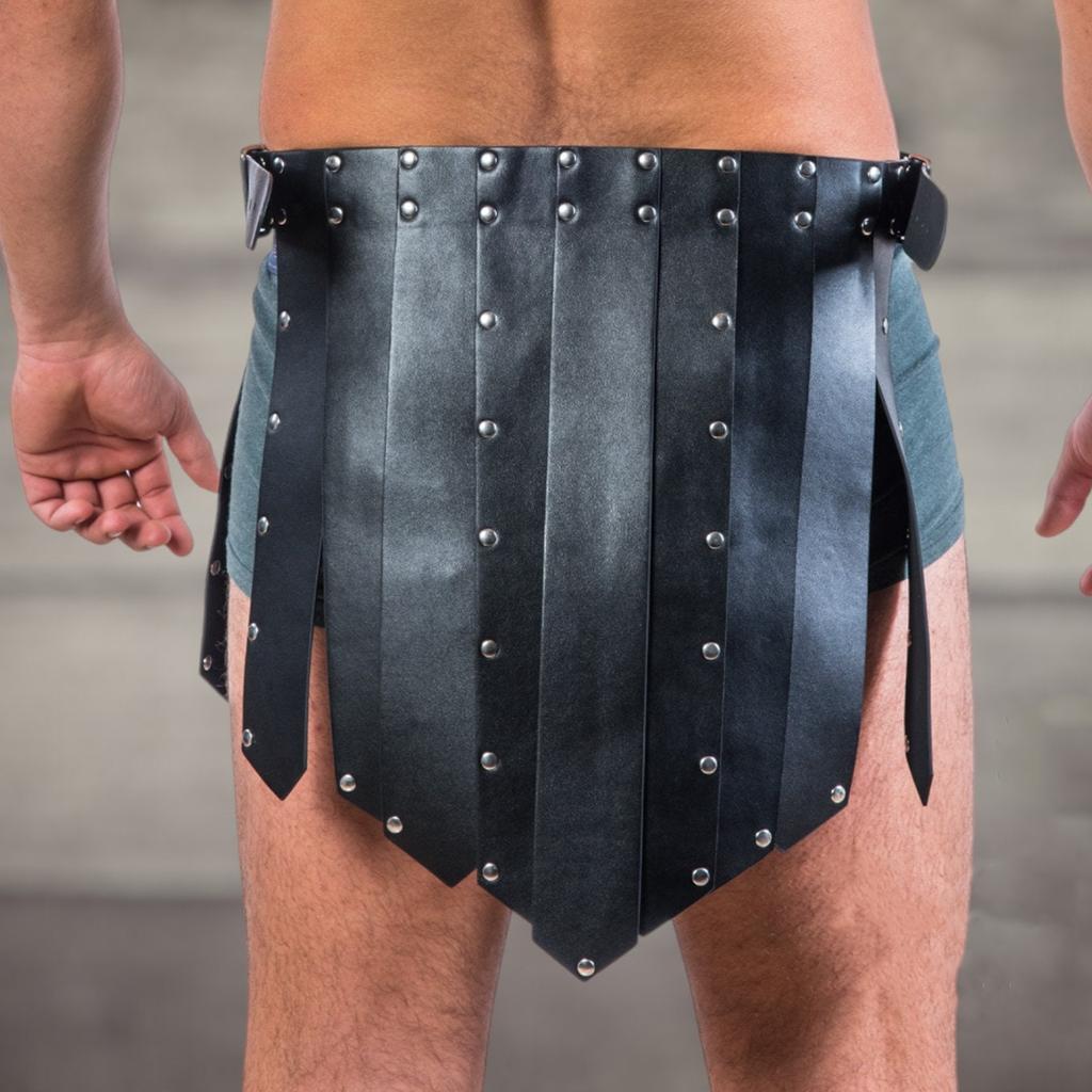 Готический мужской костюм гладиатора Римская юбка гладиатора с ремнями Harness из ПУ кожи подарки для него