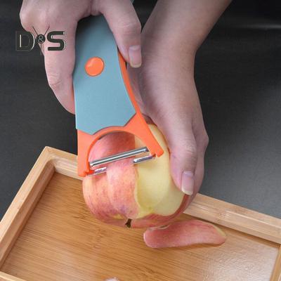Фруктовая овощечистка 2-в-1 Многофункциональная кухонная терка для фруктов и овощей Двойная овощечистка для картофеля Эффективные инструменты для кухни