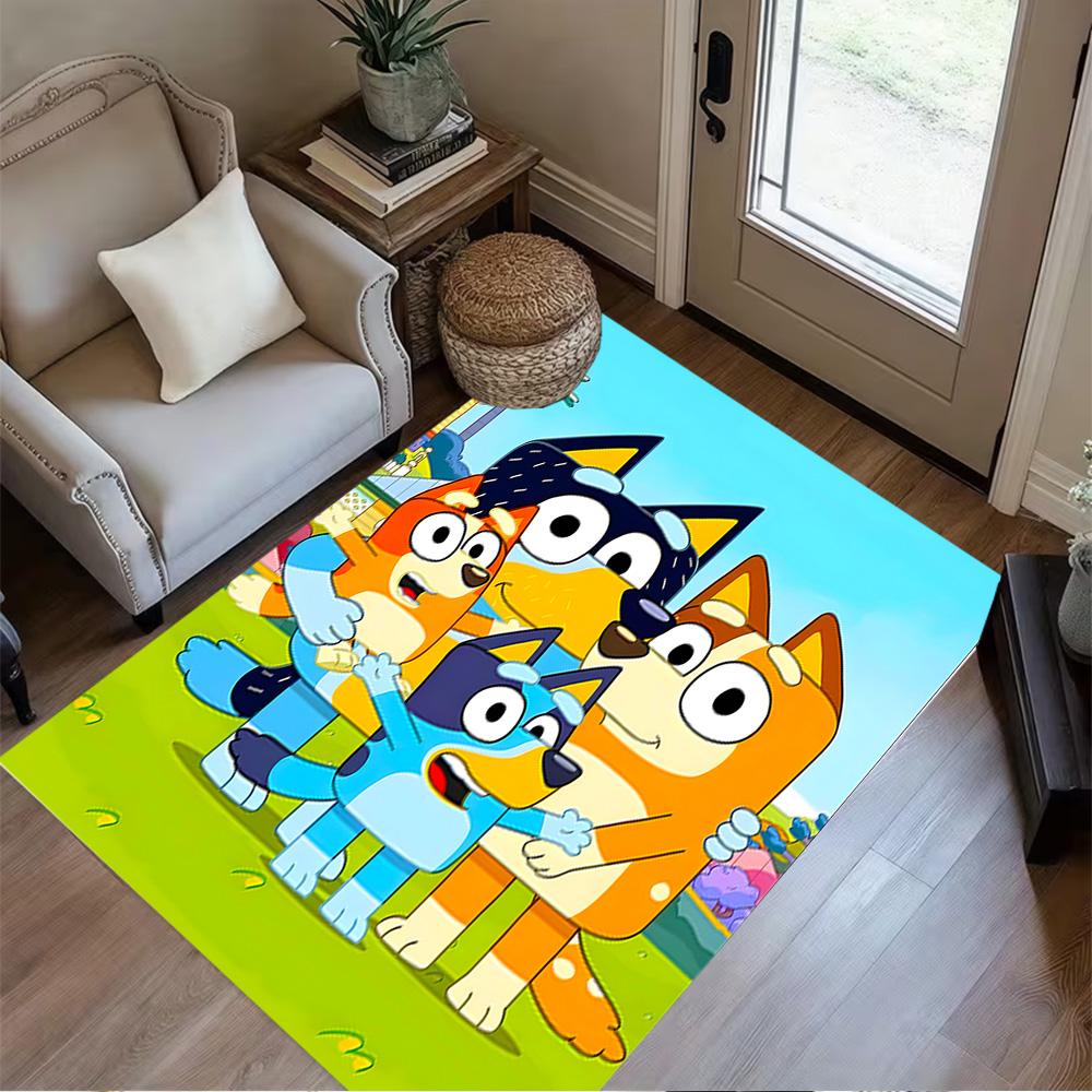 Bluey's Colorful Friends Carpet Perfect for Dormitory Decorate room Outdoor Kitchen Antislip Carpet Office home decor Perfect Gift for Friends & Famil
