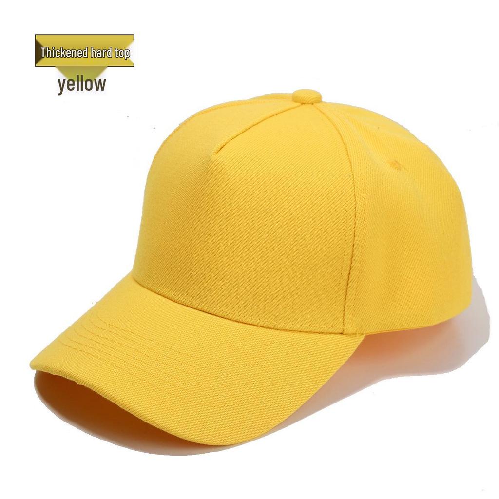 Five-Panel Wool Baseball Cap with Hard Top and Sunshade