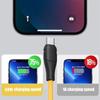 60 Вт Type C Желтый кабель USB C для быстрой зарядки Проводной шнур для мобильного телефона Кабели для Macbook IPad Samsung Xiaomi Huawei Redmi