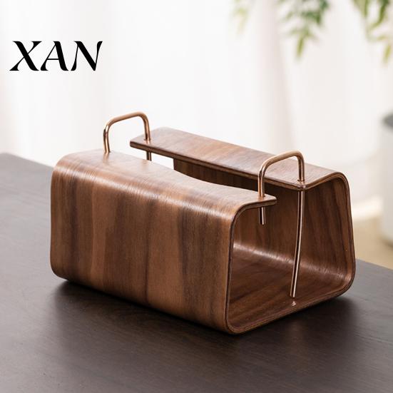 Office Desk Organizer Wooden Tissue Holder, Rectangular Decorative Paper Napkin Dispenser, Reusable Holder Organizer, for Home Decor Bathroom Case