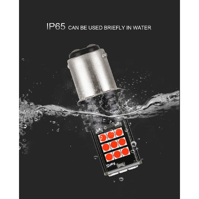 Py21w Ba15s P21w Светодиодная 1156 Bau15s Лампа 3030SMD Canbus 1157 Светодиодная Bay15d P21/5w Автомобильная Поворотник Стоп-сигнал Задний Ход Красный Свет Поворотник 2