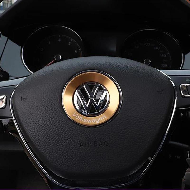 Для VOLKSWAGEN VW Руль Автомобиля Авто Эмблема Наклейка Аксессуары Для Volkswagen VW R-line GTI R Polo Golf Touareg Passat Mag