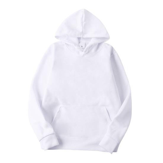 Толстовка унисекс с большим передним карманом, однотонная свободная толстовка с капюшоном, длинные рукава, повседневная спортивная толстовка с капюшоном