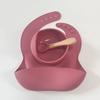 Silicone Silicone Baby Feeding Bowl Bibs/Bowl/Spoon Kids Feeding Bowls  Toddle Training Tableware