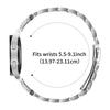 Для Samsung Galaxy Watch7 44мм/40мм Ремешок для часов Серебристый Нержавеющая сталь 3 звена