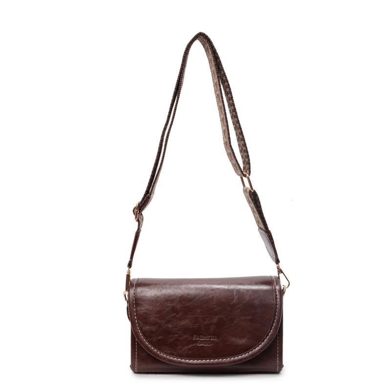 Простой ретро модный тренд универсальная повседневная широкая плечевая лямка удобная плечевая сумка-мессенджер маленькая квадратная сумка женская сумка