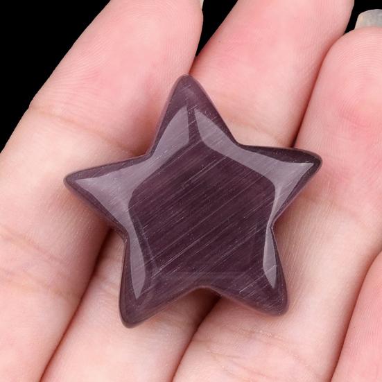 Мини-фигурка звезды из искусственного хрусталя, Звезда-целитель, Звездное украшение, Ручная резка, Карманные звездные камни для медитации, Рейки, Балансировка, Декор