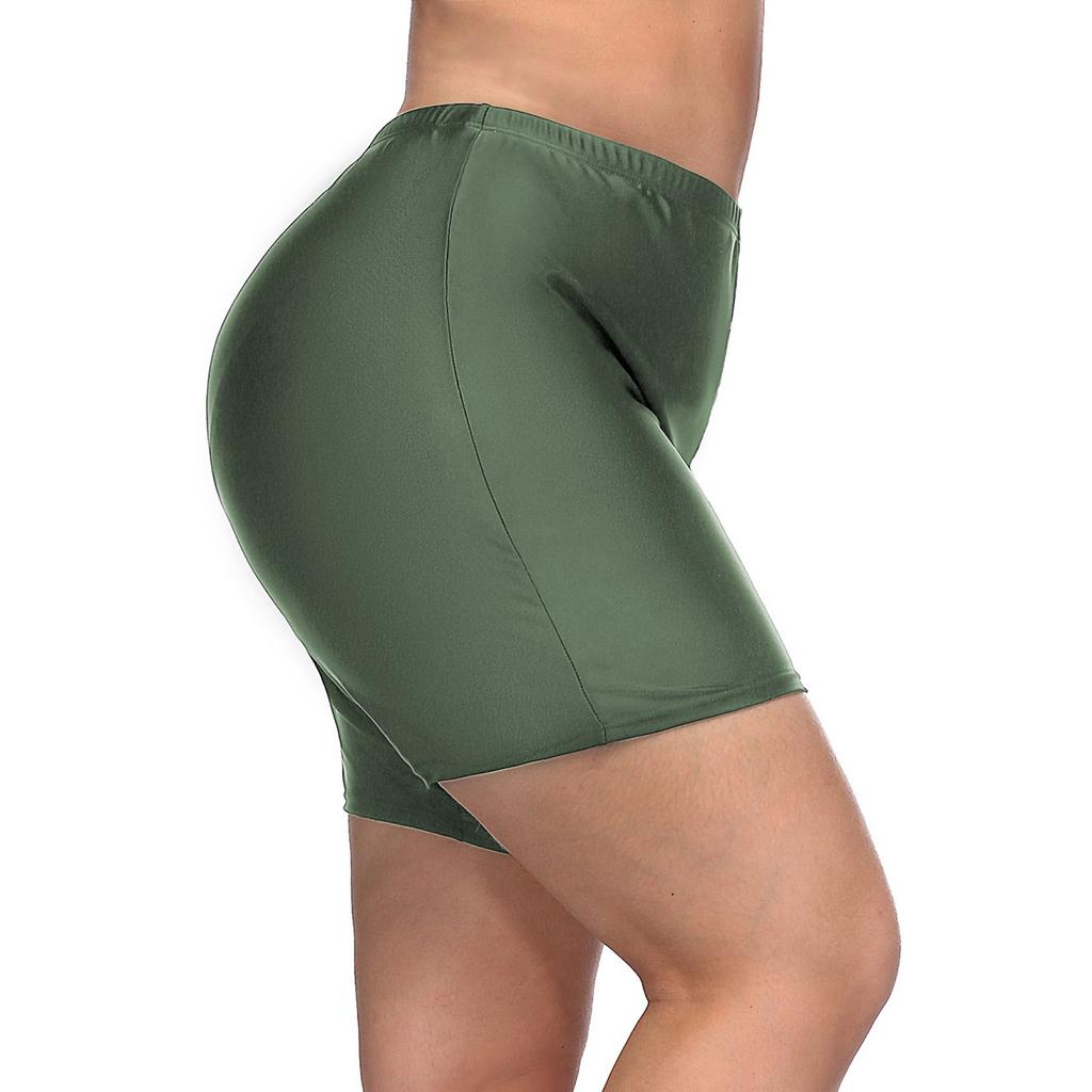 Charmleaks Женские плавки больших размеров с однотонным дном и высокой талией