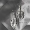 Hanukkah Menorah Drop Earrings Alloy Candle Holder Necklace Hexagrams Israel Faith Judaism Jewelry Gift for Women Girls