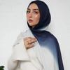 Newest Amazing Ombre Cotton Rayon Hijab Scarf Women Big Size Muslim Headscarf Wraps Shawls Femme Musulman Headband Islam Turbans