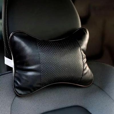 1 шт. Новые автомобильные подушки для шеи с обеих сторон из ПУ кожи, пакет подголовник для облегчения головной боли, наполненные волокном, универсальная автомобильная подушка