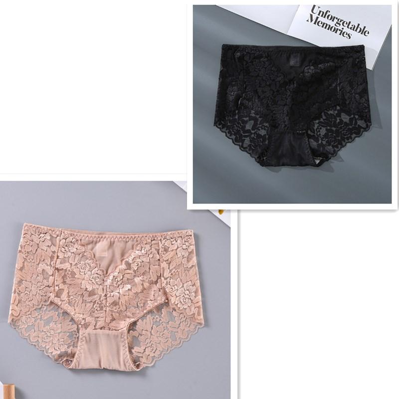 Женские трусики больших размеров, сексуальное нижнее белье, кружевные трусики, нижнее белье со средней талией