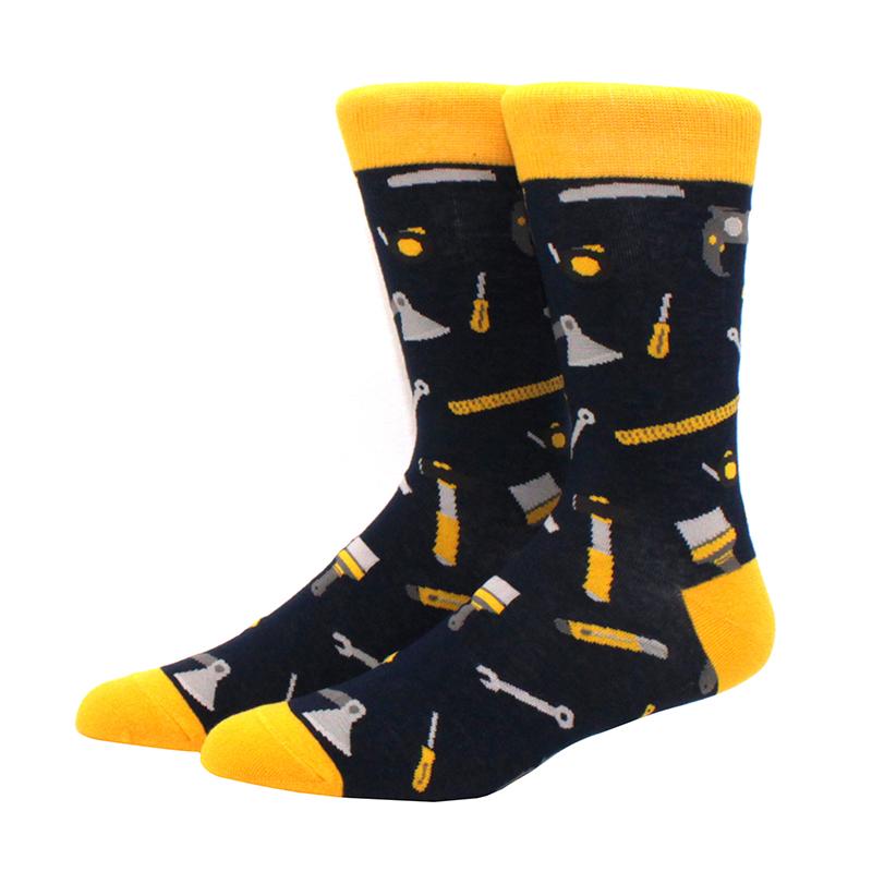Новые мужские носки бренда Diamond Ramen Astronaut Pattern Hip hop Cool Socks для мужчин зимние толстые длинные носки для скейтбординга смешные цветные