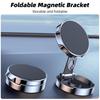 FONKEN Круглый складной магнитный автомобильный кронштейн для приборной панели с GPS-навигацией, крепление для всех мобильных телефонов, автоматический магнитный вращающийся держатель, подставка