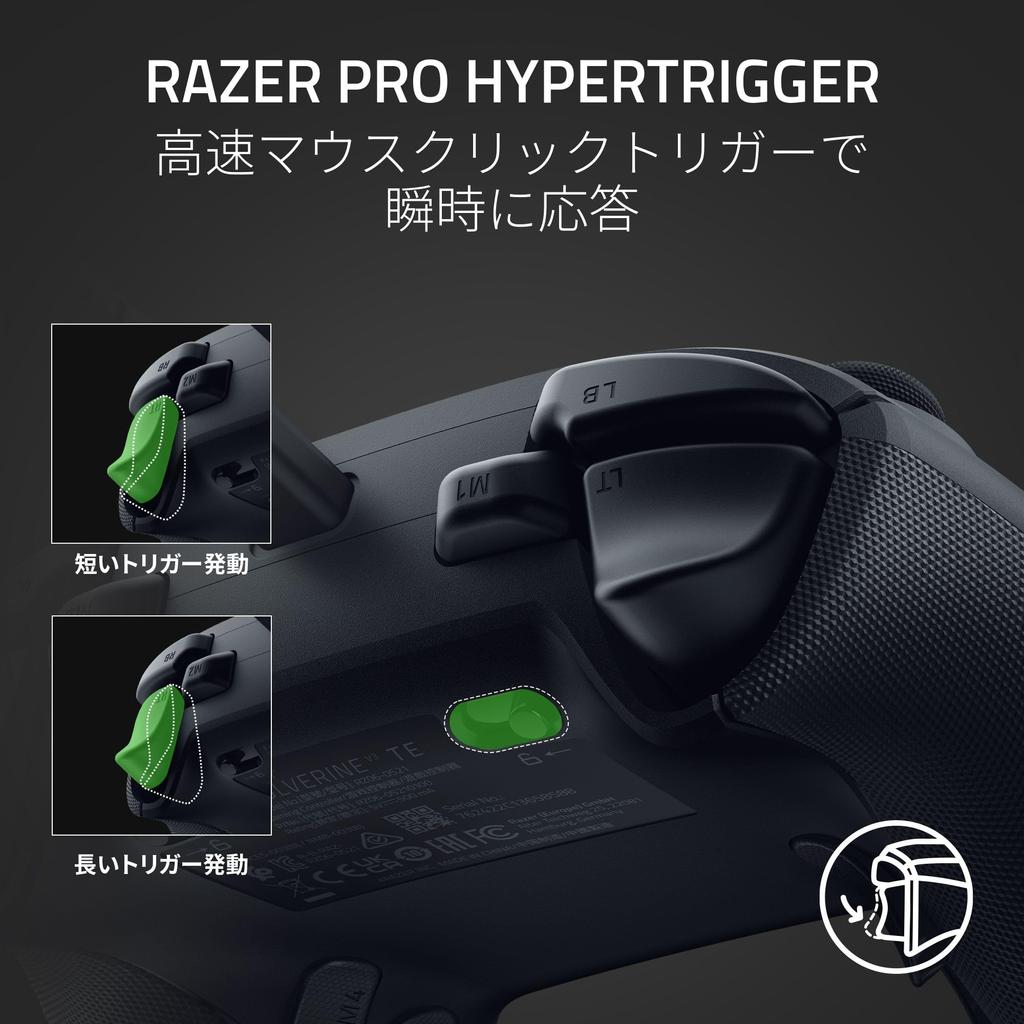 Razer Wolverine V3 Tournament Edition Wired Controller Compatible with Xbox PC 4 Mouse Click Back Paddles 2 Claw Grip Bumpers HyperTrigger for Instant