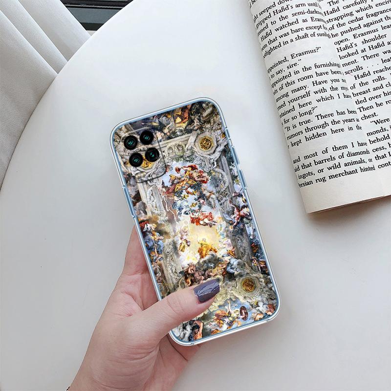 Fresco Adam Sculpture Phone Case for LG K22 K30 K40 K40S K41 K42 K50 K50S K51 K51S K52 K61 K62 K71 K92 Q60 Q61 V40 V50 V60