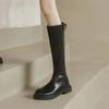 Женские сапоги Сапоги-НОВИНКА Женская женская обувь Зимняя обувь Выше колена Натуральная кожа Высокий каблук Резина