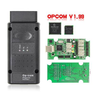 Opcom 1.99 V2014 120309a CAN BUS OBD2 сканер OP COM V1.99 с чипом PIC18F45K80 FTDI автомобильный диагностический кабель новейший 2021