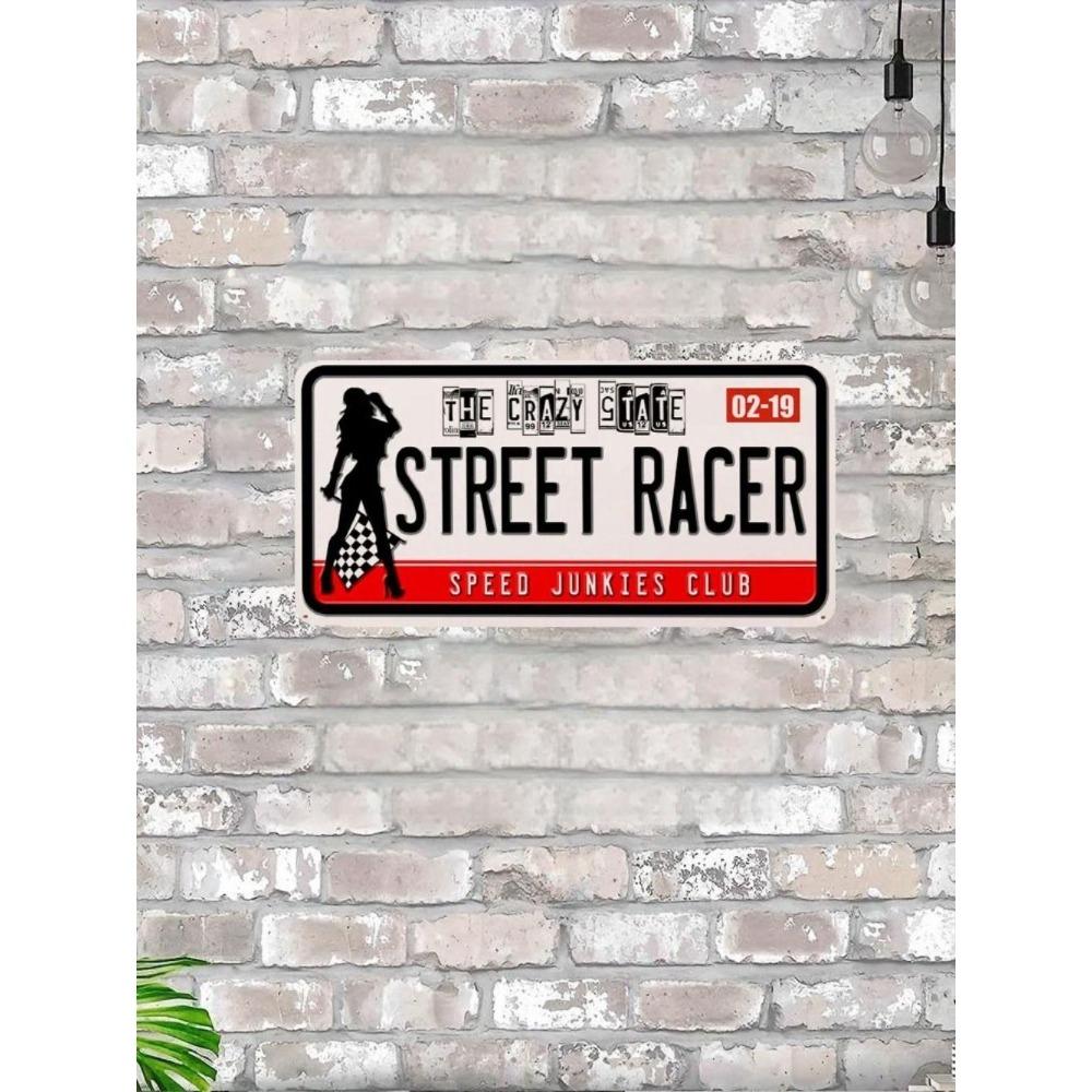 U.S. License Plate, U.S. Car License Plate, Metal, 15x30 Cm.