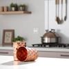 Pure Copper Plain Glass with Diamond Hammered Design, Drinking Serving Water, Yoga Ayurveda, Volume-300 ml, Pack of 2