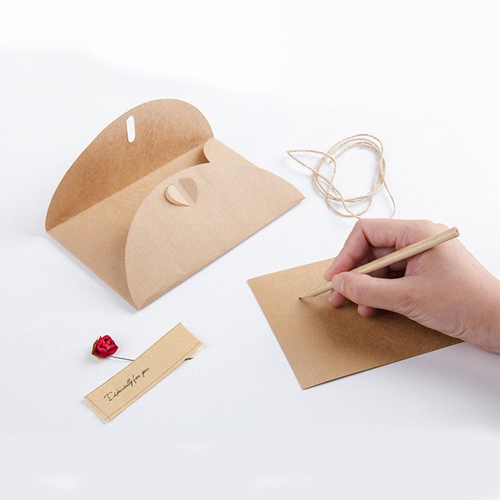 Винтажные крафт-бумажные открытки ручной работы с благословением и днем рождения