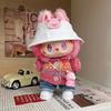 Suitable for 17cm Labubu Blind Box Keychain Vinyl Doll Sweater Shoes Hat Jeans Set Doll Luxury Clothes Accessories