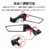 RACEAST Motorcycle Adjustable Rotating Side Wing Stealth Left and Right Aluminum Alloy Durable and Compatible with CBR and GSX1300R Spacing Mirrors,