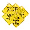 Наклейки на автомобиль с присоской на окно автомобиля «Ребенок на борту» с желтым предупреждающим знаком для вождения автомобиля
