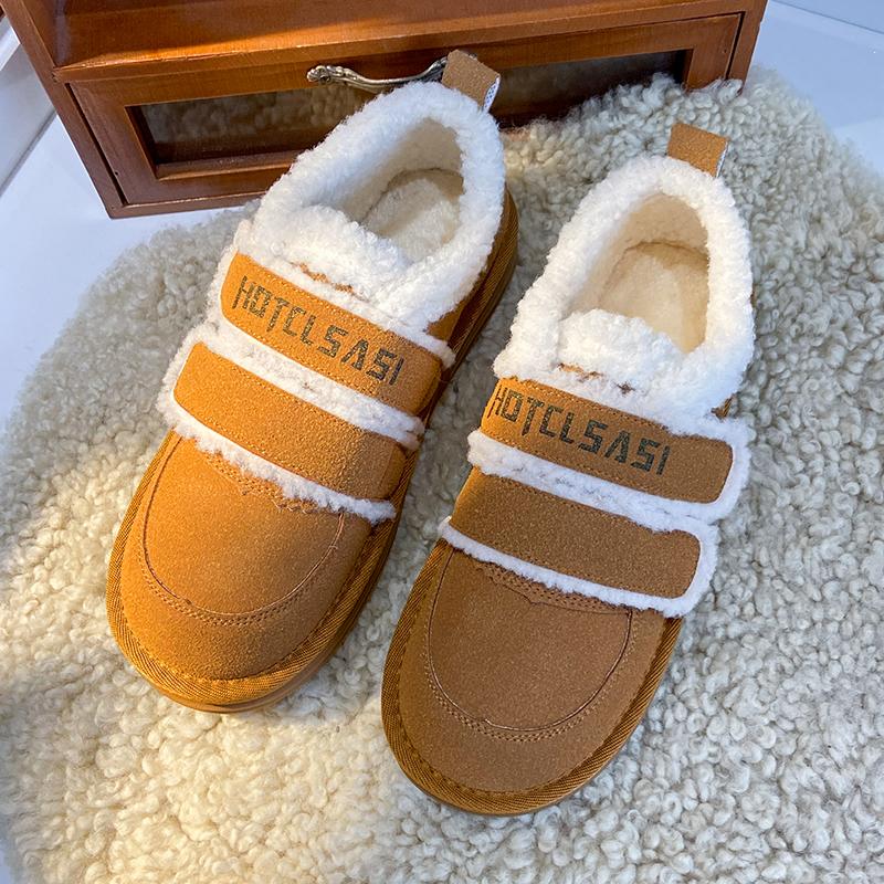 CRLAYDK винтажные женские мокасины с мягкой подкладкой из искусственного меха, домашние туфли на плоской подошве с двумя ремешками, зимние теплые замшевые мокасины Botas
