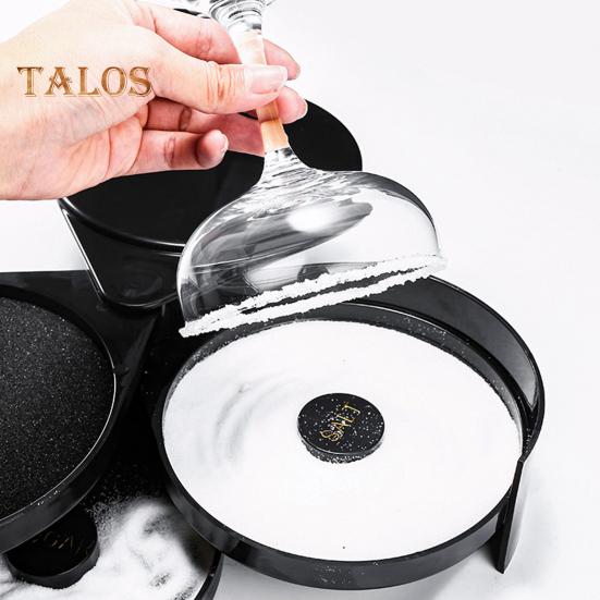 3 Tier Bar Glass Rimmer Salt And Sugar Rimmer Seasoning Box Cocktail Ingredient Separator Bartender Tool for Margaritas