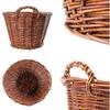 Corbeille osier - Creative Home - Panier de rangement - 45x30x37cm - 100% Naturel - Marron