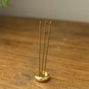 Incense Holder Mini Brass Incense Base for Home Office Teahouse Multi Purpose 5 Holes Shape Creative Sandalwood Incense Burner