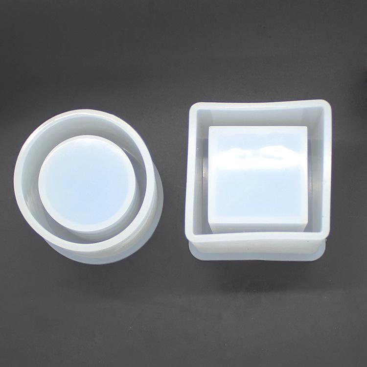 1 круглая силиконовая форма «Кристалл», форма для держателя ручки из эпоксидной смолы своими руками, квадратная форма для держателя ручки для аксессуаров для рукоделия