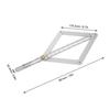 Stainless Steel Angle Measuring Ruler 0-170° Construction Protractors  DIY Rule Tool