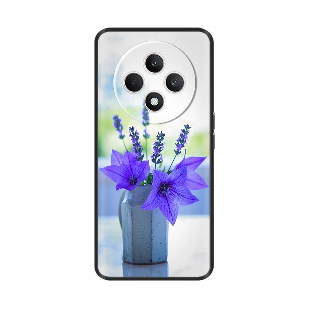 Чехол для Oppo Reno12 F CPH2687 Чехол Милое Сердечко Мягкий Черный Силикон Защитные Чехлы для Reno 12F Reno12F 5G 2024 Fundas