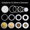 100PCS Clear Coin Holder Capsule Case with Protector Gasket Plastic Storage Box for Collectable Coins Medal Collection Supplies