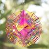 10 Inch Diamond Wind Spinner Hanging Decor with 360 Hook Artistic Wind Chime for Balcony Garden Lawn Spring Summer Outdoor