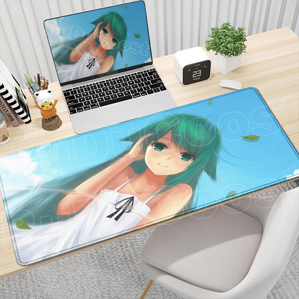 Коврик для компьютерного геймера S-Saya no Uta, нескользящий, Japan Anime, коврик для мыши, Kawaii Saya, коврик для клавиатуры ноутбука, 90x40 см, резиновые аксессуары для ПК