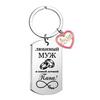 1Pc Love Accessories Commemorative Gift Russian Keychain Fashion Accessories Engraved Keychain Simple Style Stainless Steel