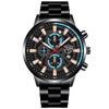 Large Dial Watch Men's Watch Stainless Steel with Quartz Watch Fashion Men's Calendar Watch Student Watch Sports Watch