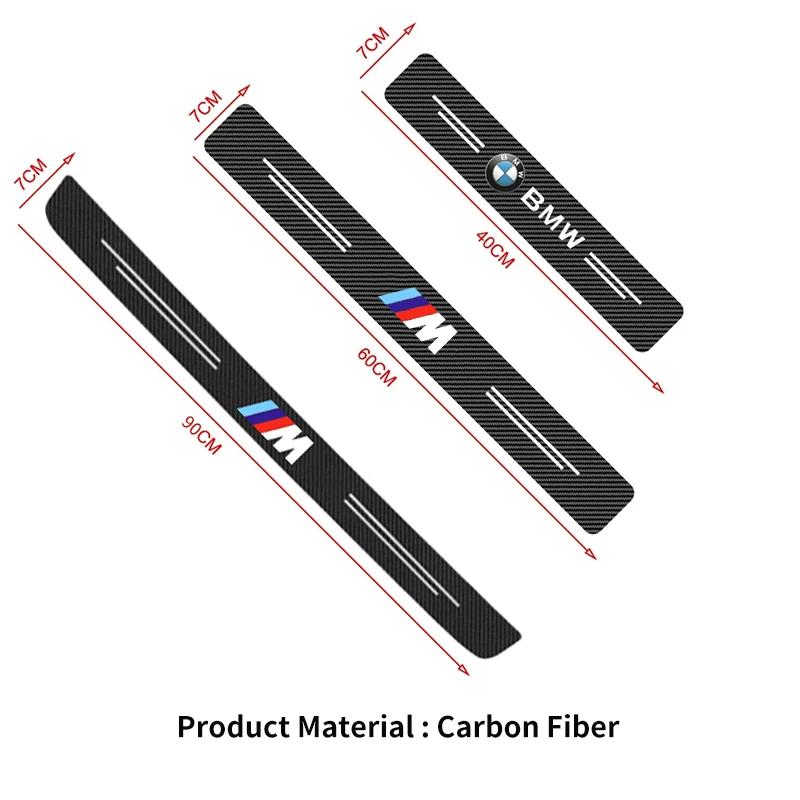 MAKKG1 New 2025 Car Interior Door Sill Strip Carbon Anti-Scratch Protector Sticker For BMW E46 E90 E60 F30 F10 E39 E36 F20 E87 E90 G30